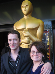 James Poirier, First Prize Best Screenplay, &amp; Jennie Jarvis on Red Carpet